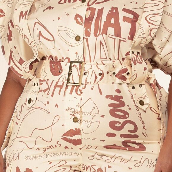 ❤️LOW STOCK! BRAND NEW Plus Size Grafitti Print Jumpsuits - Picture 7 of 9